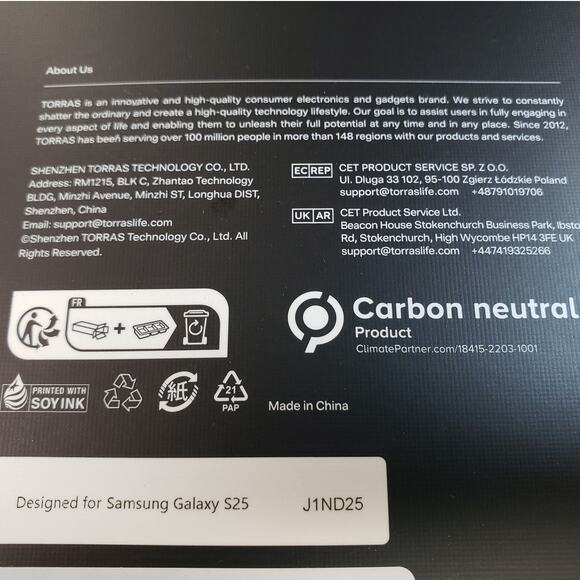 TORRAS Magnetic Shockproof Case For Samsung Galaxy S25 Black. SGS25.BLK - Picture 2 of 11